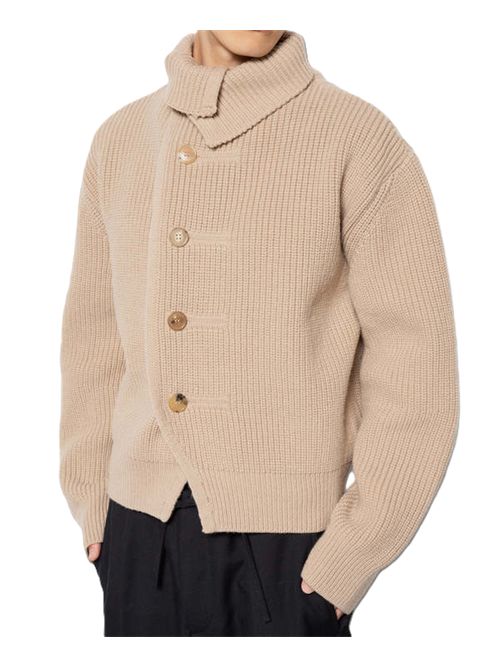 Chunky wool cardigan DRIES VAN NOTEN | 262-021221-4707106 CHAMPAGNE